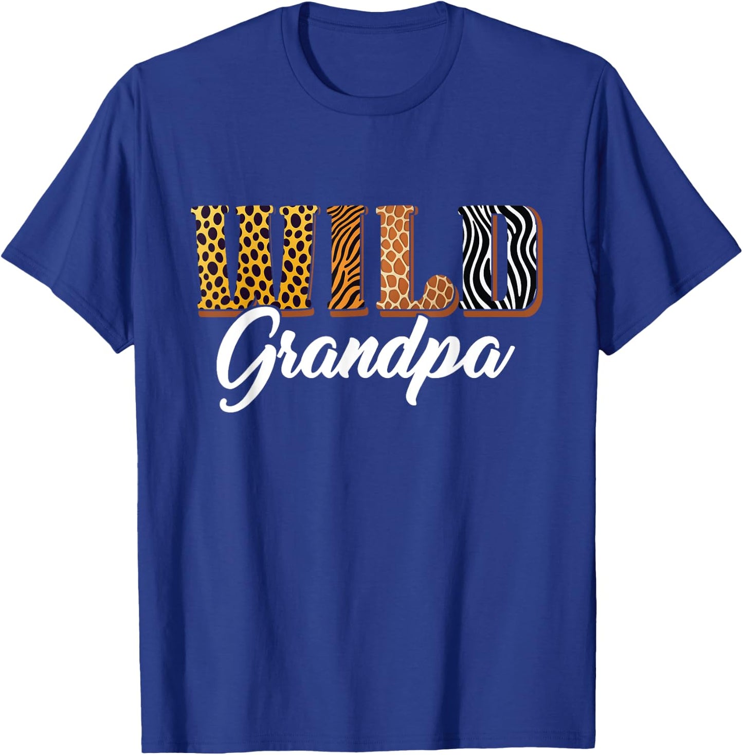Wild Grandpa Safari Jungle Animal Birthday Matching Family T-Shirt - T-Shirt | Royal