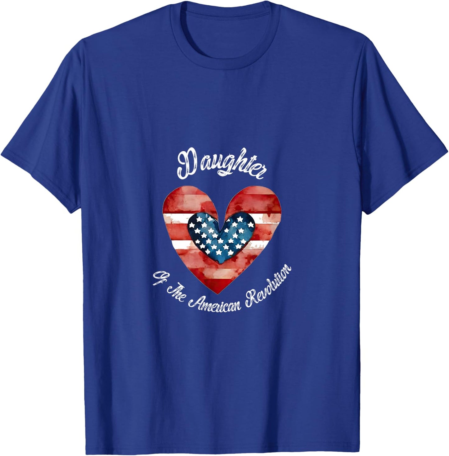 Daughter American Revolution USA heart lineage patriotic T-Shirt - T-Shirt | Royal