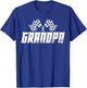 Grandpa Pit Crew Family Racing Birthday Race Car T-Shirt - T-Shirt | Royal