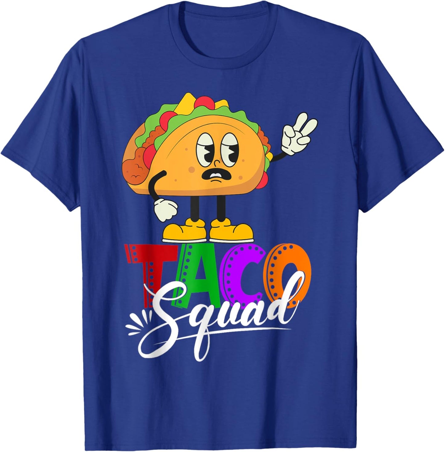 Taco Squad Cinco De Mayo Funny Cute Mexican Food Lover Group T-Shirt - T-Shirt | Royal