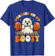Groovy Working On My Booty Boo-Ty Funny Halloween Gym Ghost T-Shirt - T-Shirt | Royal