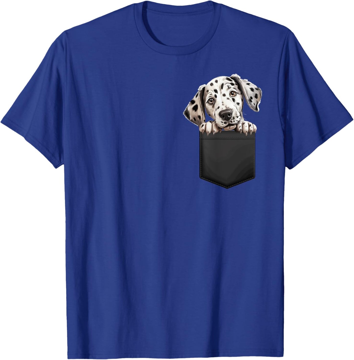 Dalmatian Dog Puppy Dog In Pocket Cute Pet Lover Women T-Shirt - T-Shirt | Royal