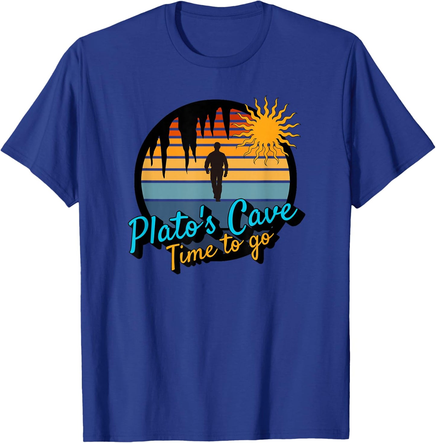 Plato's Cave Time to go T-Shirt - T-Shirt | Royal