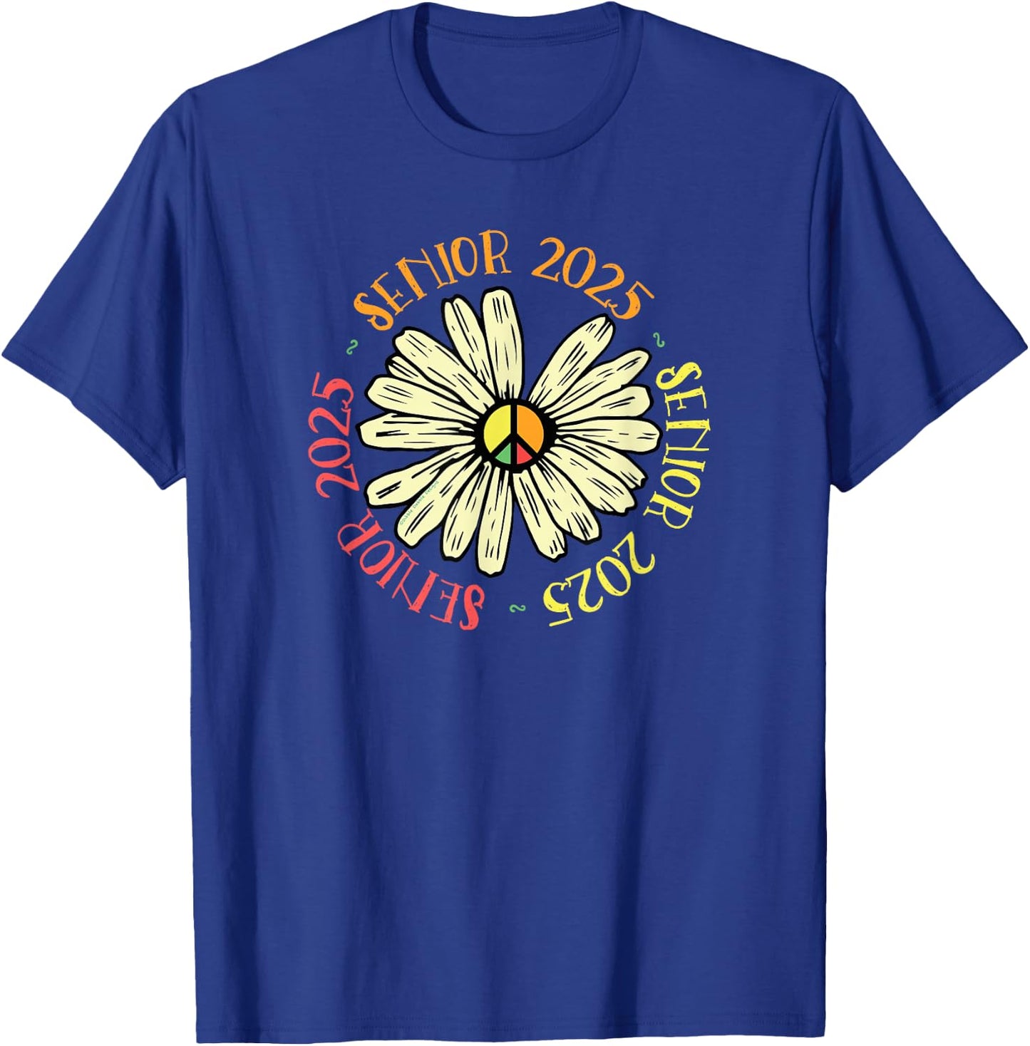 Retro Senior 2025 Class of 2025 | Senior 2025 T-Shirt - T-Shirt | Royal