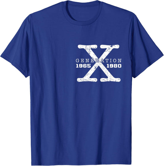 Generation X Raised On Hose Water And (on back) Gen X T-Shirt - T-Shirt | Royal
