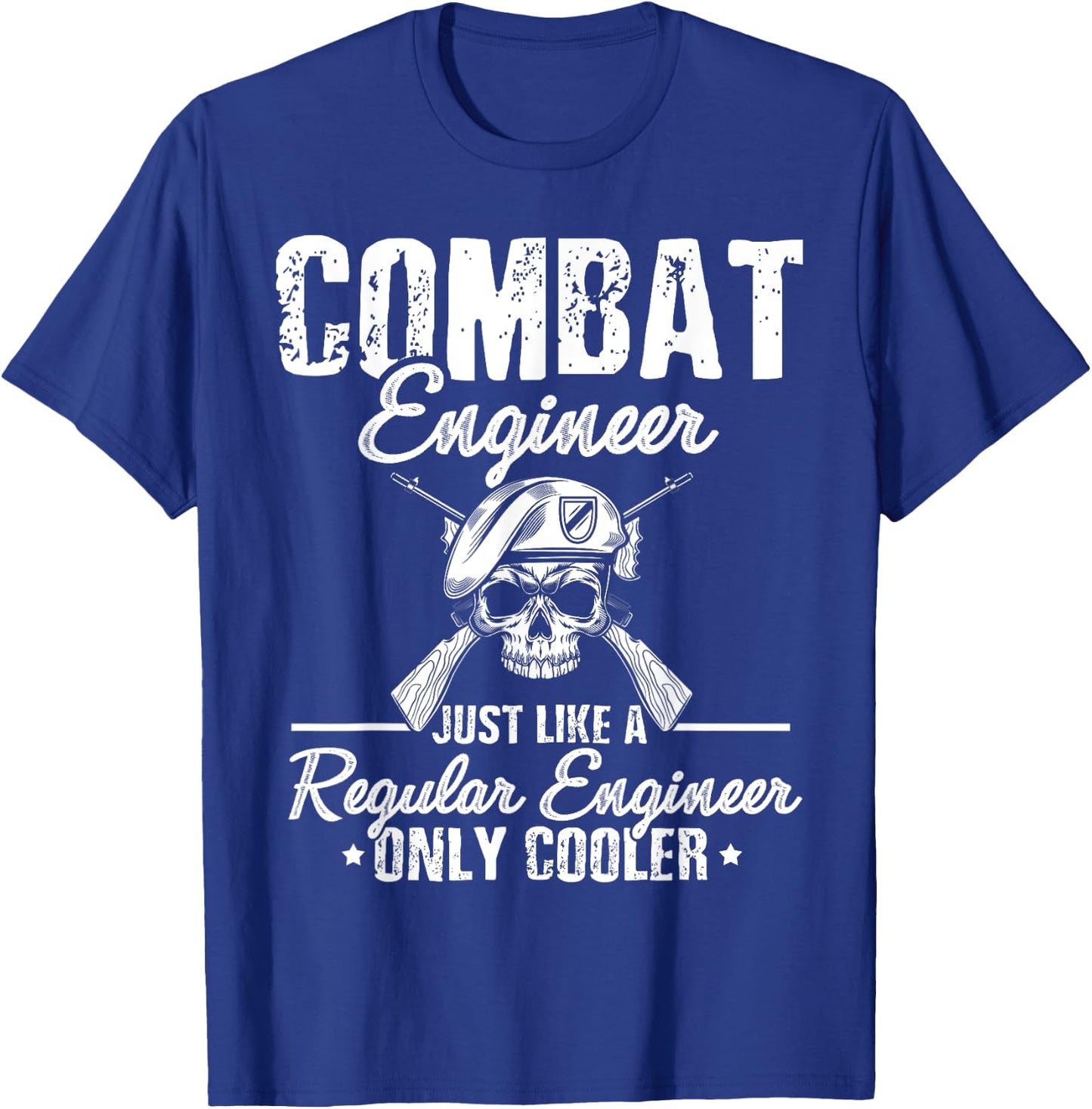 US Army Combat Engineer US Military Combat Engineer T-Shirt - T-Shirt | Royal