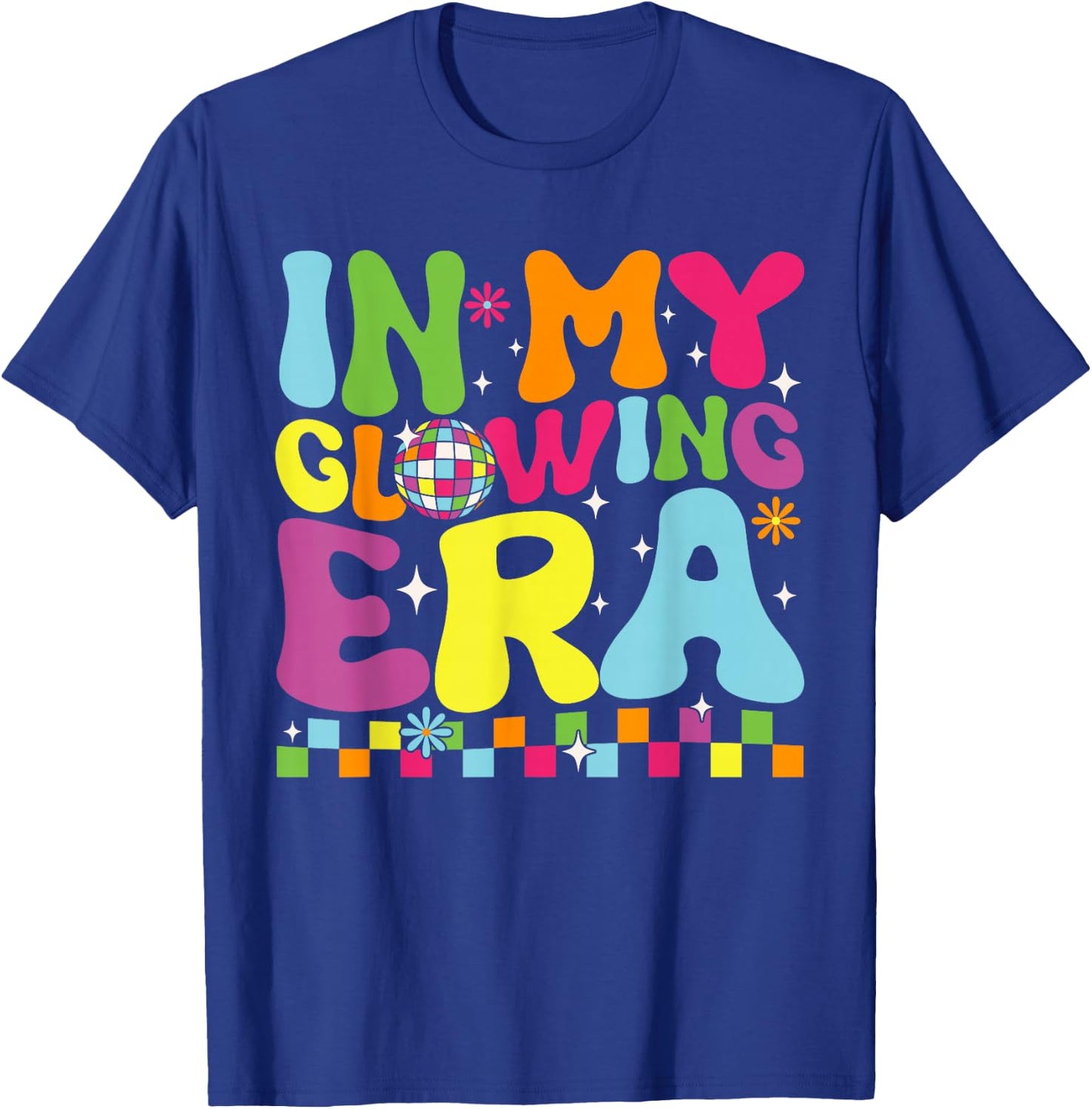 In My Glowing Era Summer Vacation Trips Funny Teachers T-Shirt - T-Shirt | Royal