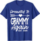 Promoted To Grammy Again Est 2025 T-Shirt - T-Shirt | Royal