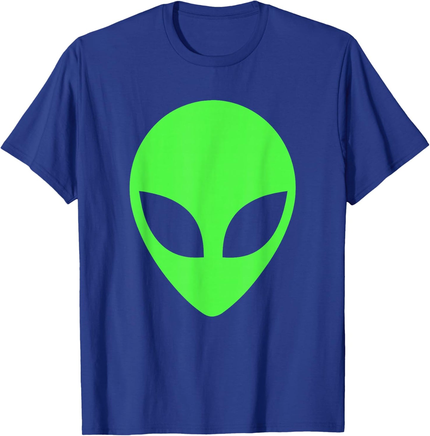 Green Alien Head Apparel 90's Style Clothing Funny Alien T-Shirt - T-Shirt | Royal