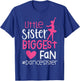 Little Sister Biggest Fan Dance Sister of A Dancer Dancing T-Shirt - T-Shirt | Royal