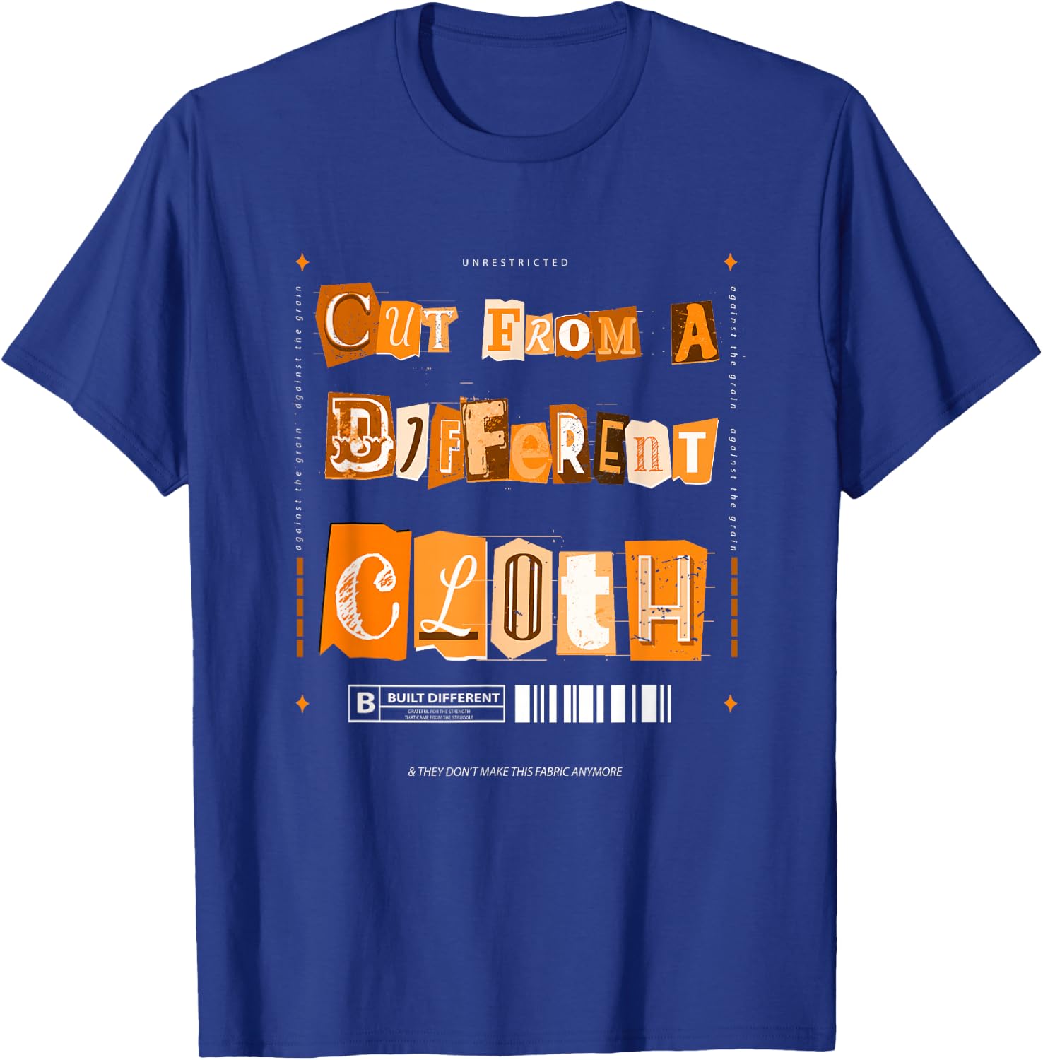 Orange Cut From A Different Cloth Orange Graphic T-Shirt - T-Shirt | Royal