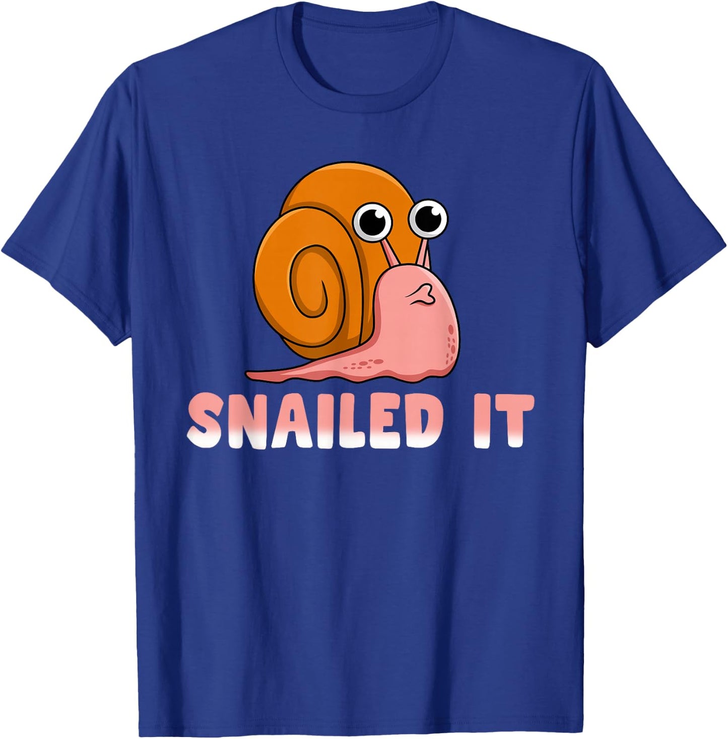 Snailed It Funny Snail T-Shirt - T-Shirt | Royal