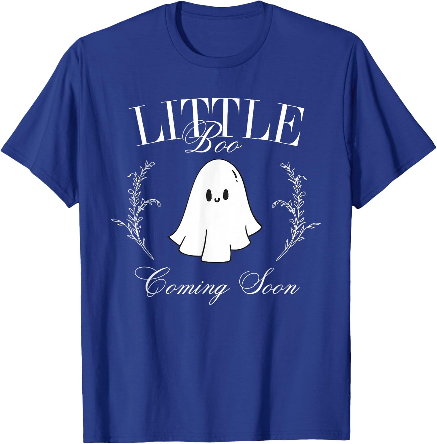 Retro Classic Little Boo Coming Soon Pregnancy Announcement T-Shirt - T-Shirt | Royal