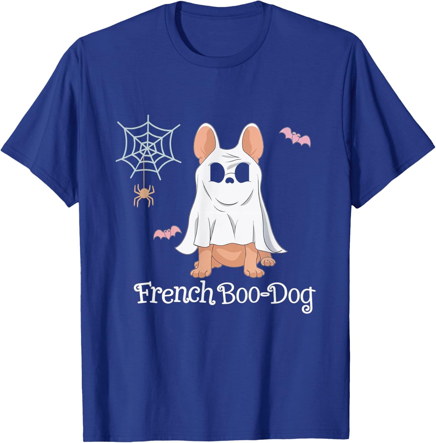 French Boo-Dog Halloween Dog Costume French Bulldog Men Women T-Shirt - T-Shirt | Royal