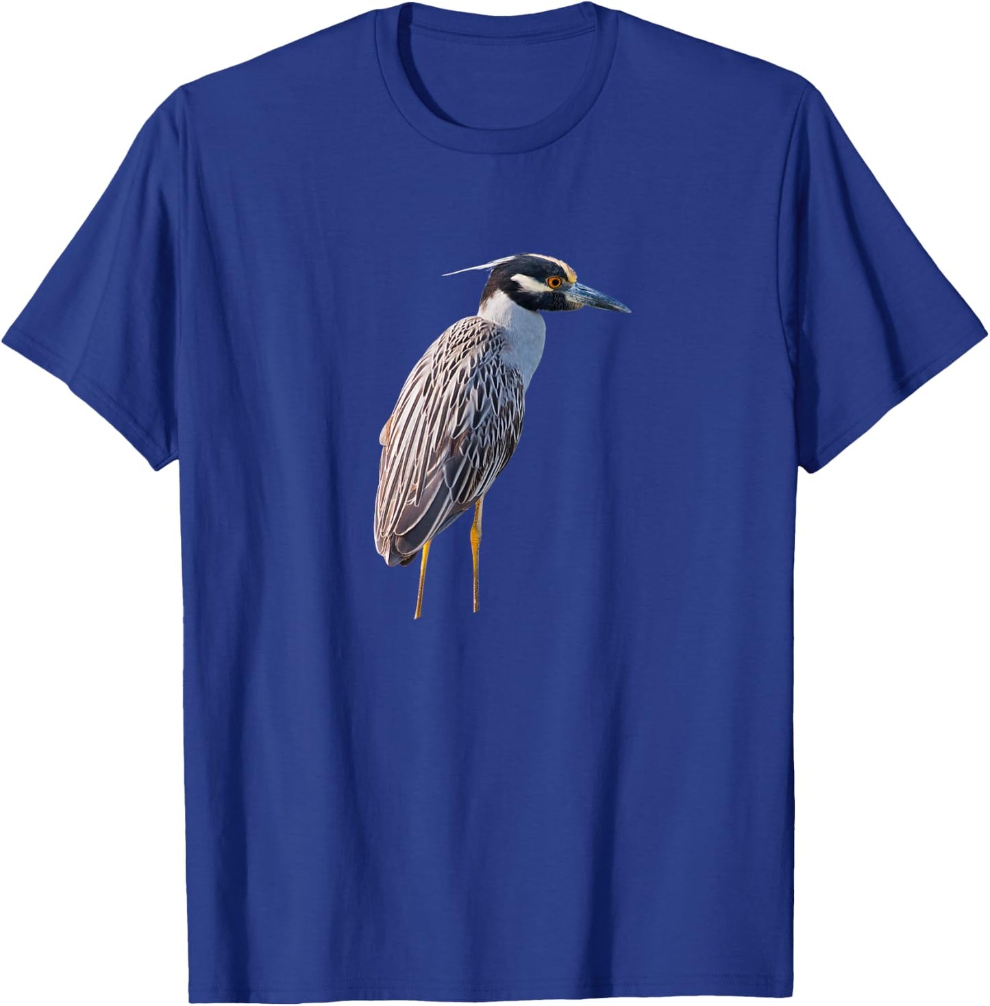 Yellow Crowned Night-Heron Ibis Stork Egret Heron T-Shirt - T-Shirt | Royal