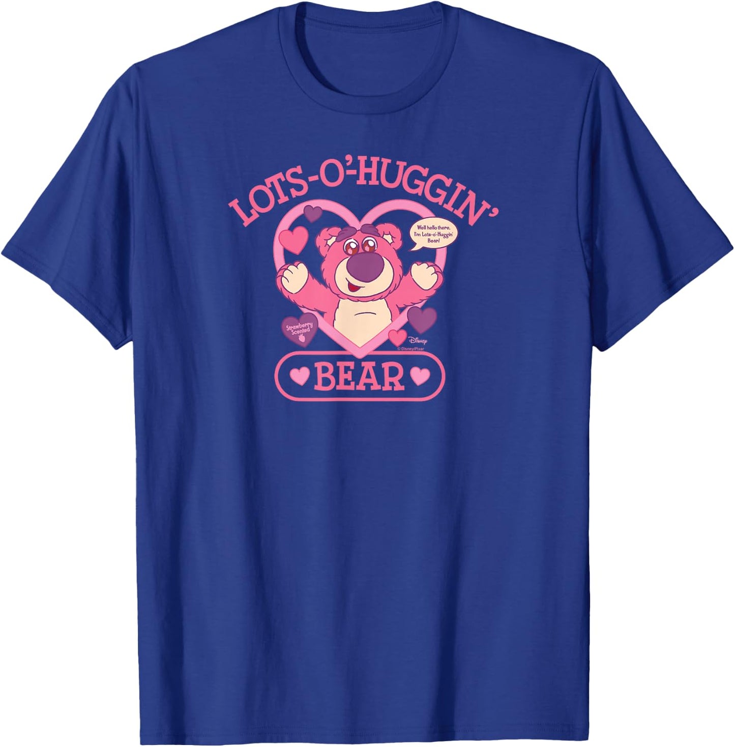 Toy Story - Lotso Strawberry Scented Bear Lots-O'-Huggin' T-Shirt - T-Shirt | Royal