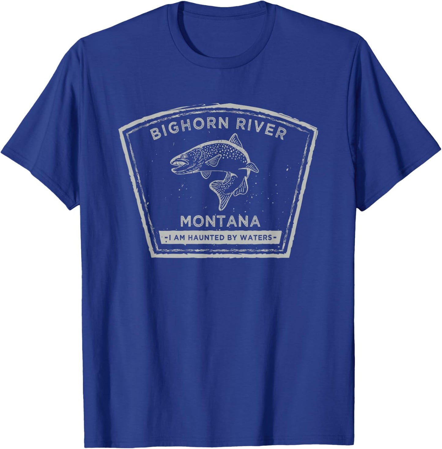 Bighorn River Montana Fly Fishing Shirt T-Shirt - T-Shirt | Royal