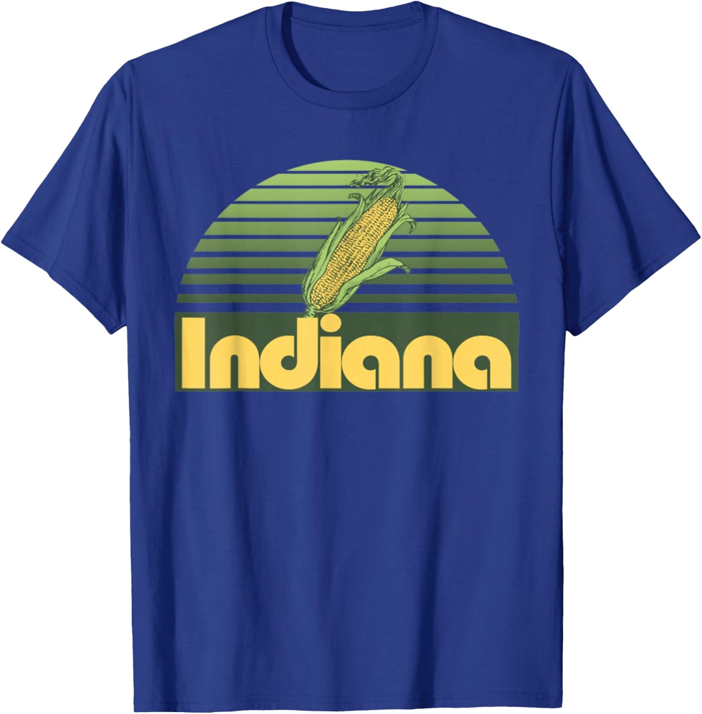 Vintage Indiana State Indiana Home Borned Raised T-Shirt - T-Shirt | Royal