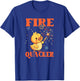Funny Fireworks with Goose Duck - Fire Quacker T-Shirt - T-Shirt | Royal