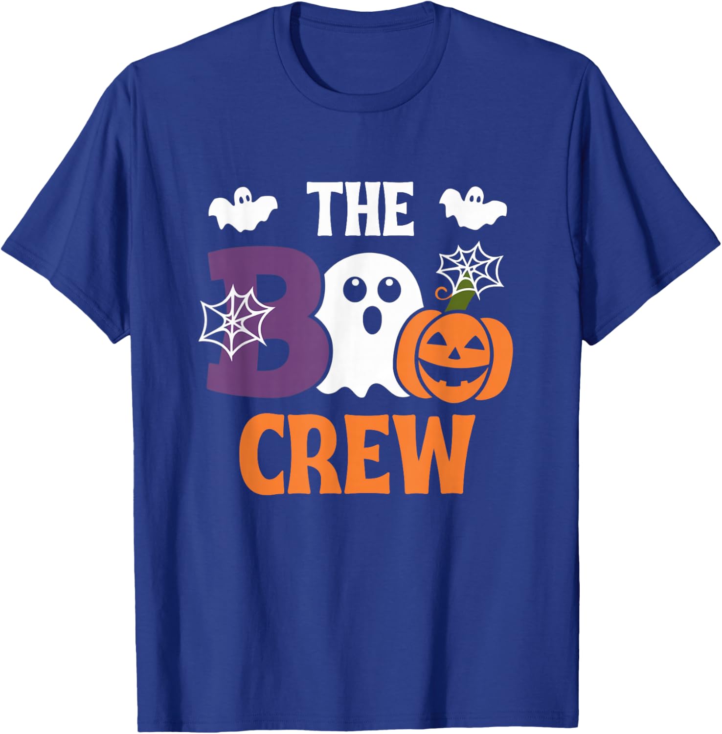 The Boo Crew Cute Halloween Ghost Pumpkin Bat Kids & Adults T-Shirt - T-Shirt | Royal
