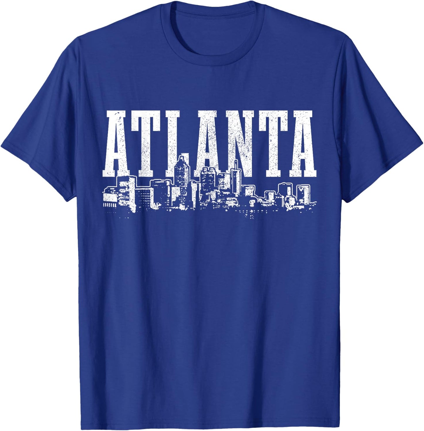 Atlanta Skyline Pride Georgia Vintage Atlanta T-Shirt - T-Shirt | Royal