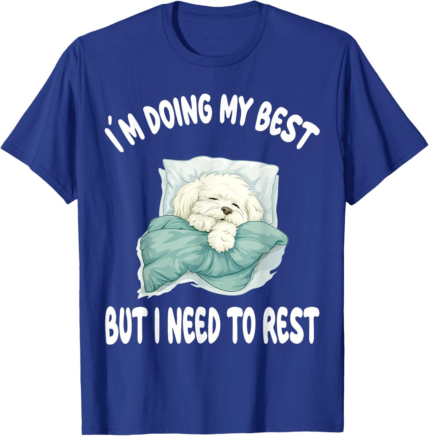 Coton De Tulear Official Sleepshirt Pajamas Nightgown T-Shirt - T-Shirt | Royal