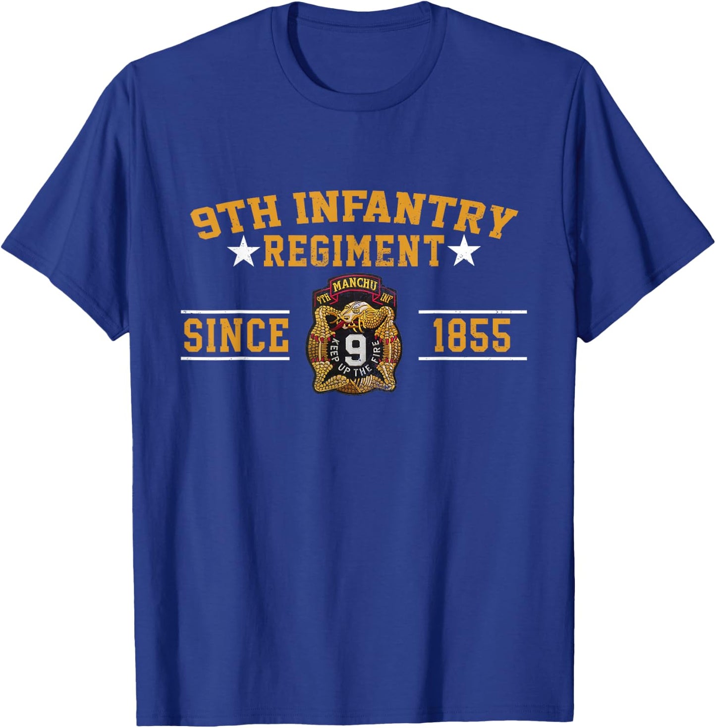 9th Infantry Regiment Veteran Military Father Day Christmas T-Shirt - T-Shirt | Royal