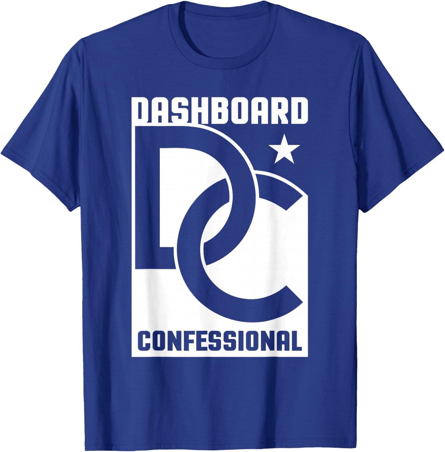Dashboard Confessional - Linked Logo , Small, Black T-Shirt - T-Shirt | Royal