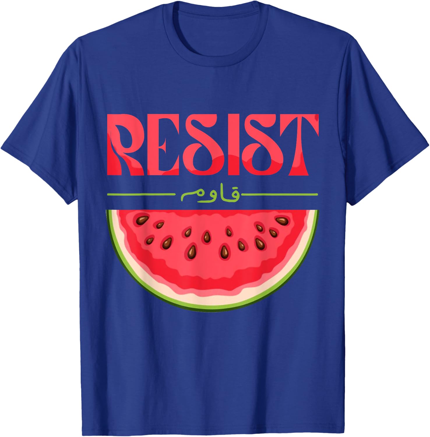 Watermelon Resist Stand With Palestine Gift Men T-Shirt - T-Shirt | Royal