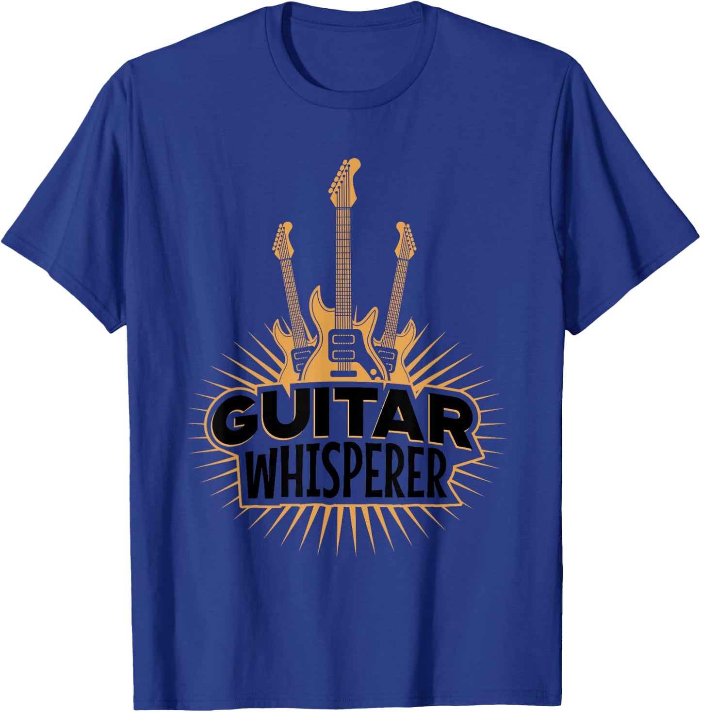 Guitars Whisperer Funny Guitarist Music Lover Gift Men Women T-Shirt - T-Shirt | Royal