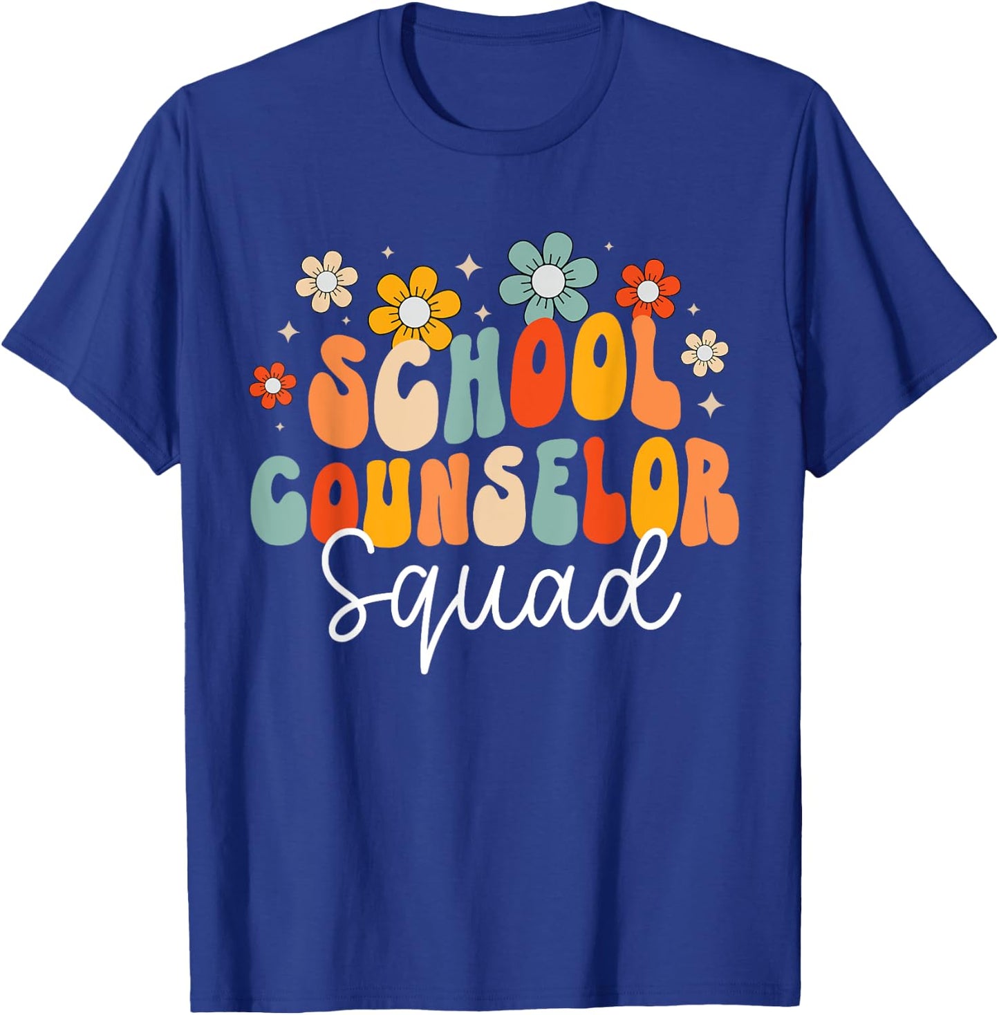 School Counselor Squad Counseling Office School Guidance T-Shirt - T-Shirt | Royal