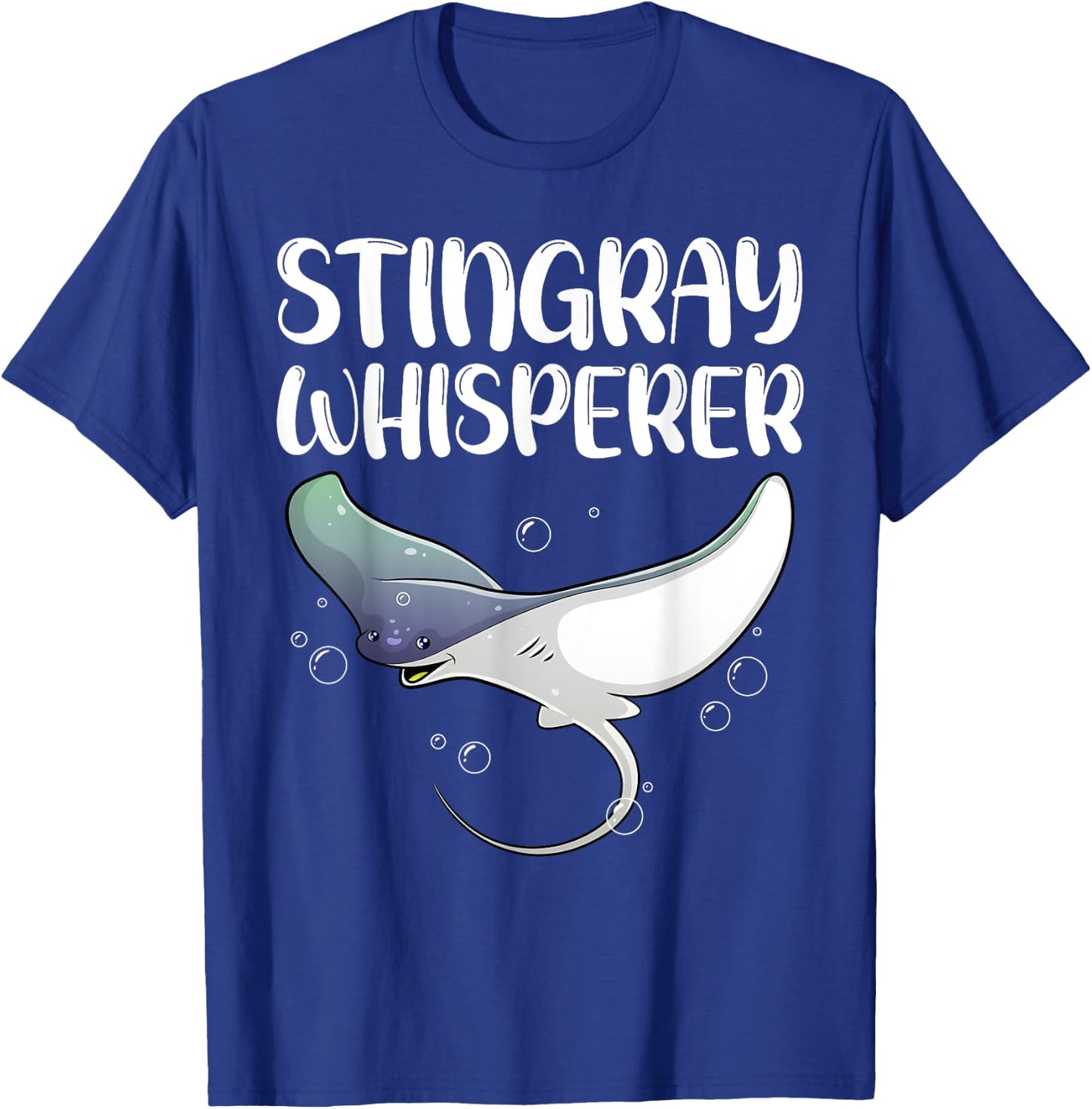 Cute Stingray Design Women Kids Fish Stingray Lovers T-Shirt - T-Shirt | Royal