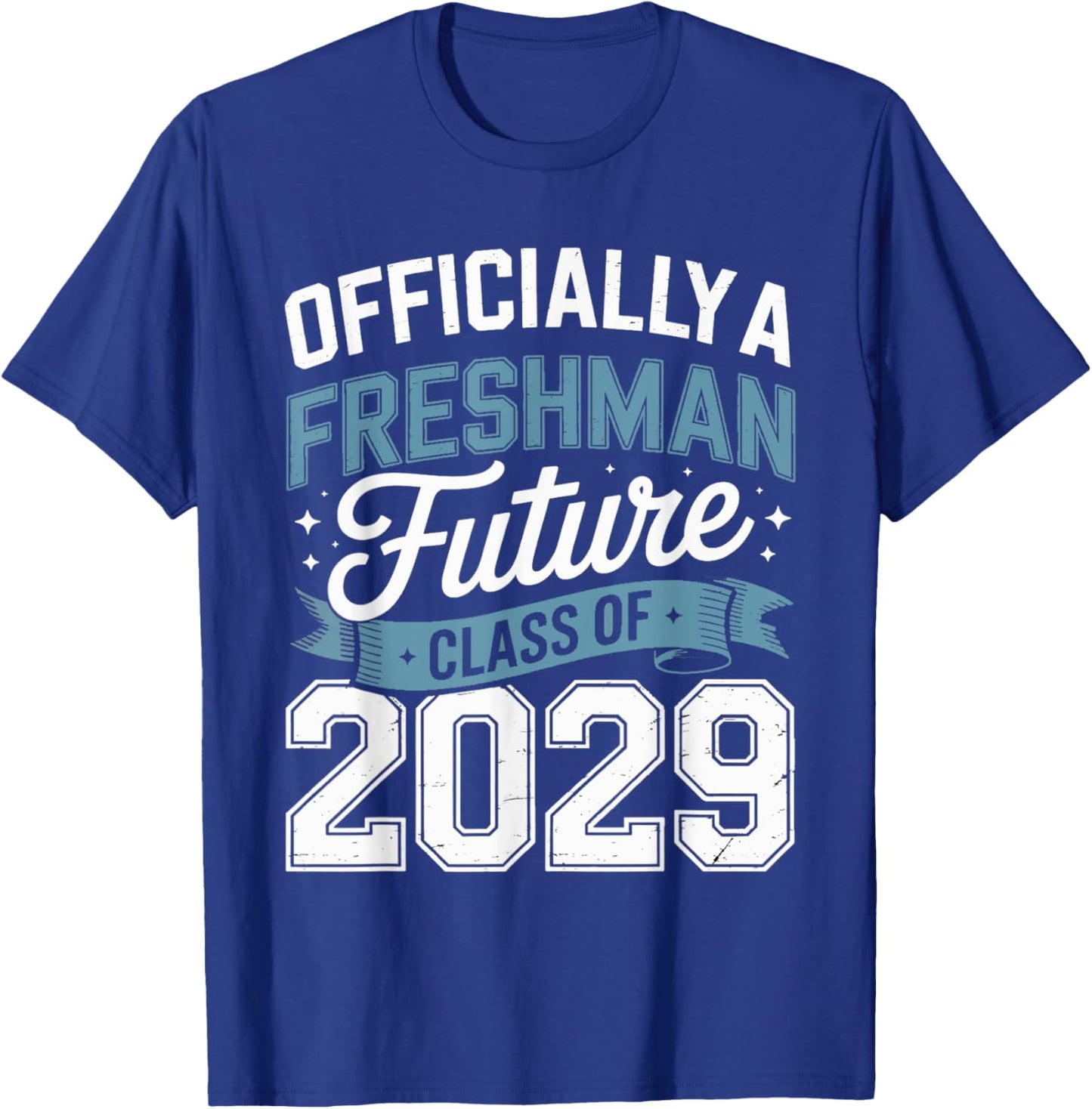 Official Freshman Future Class 2029 First Day Of 9th Grade T-Shirt - T-Shirt | Royal