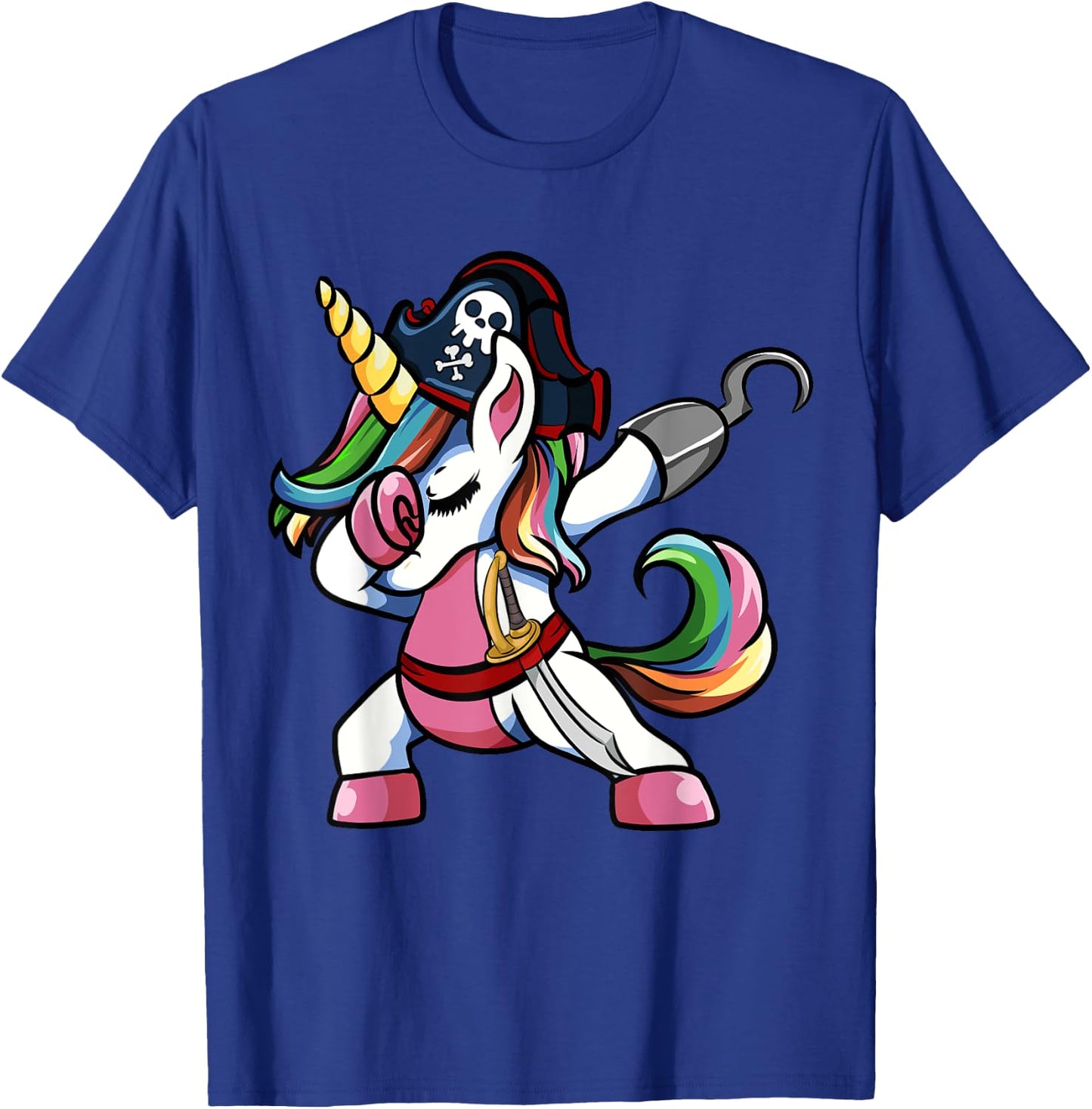 Cute Pirate Unicorn Halloween Clothes T-Shirt - T-Shirt | Royal