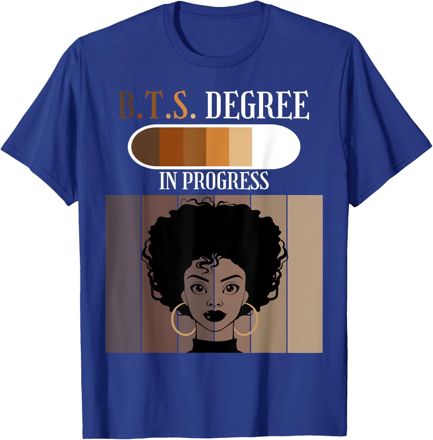 Bachelor of Tourist Studies BTS Degree In Progress Afro T-Shirt - T-Shirt | Royal