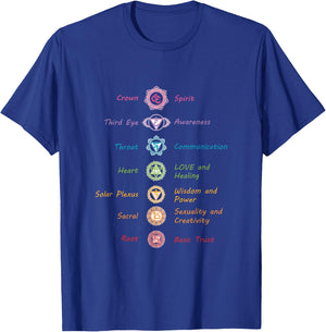 Energy Spirits Soul Chakra Spiritual Health Healing T-Shirt - T-Shirt | Royal