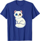 Cat With Heterochromia Cute Cat Lover Men Women Kids T-Shirt - T-Shirt | Royal