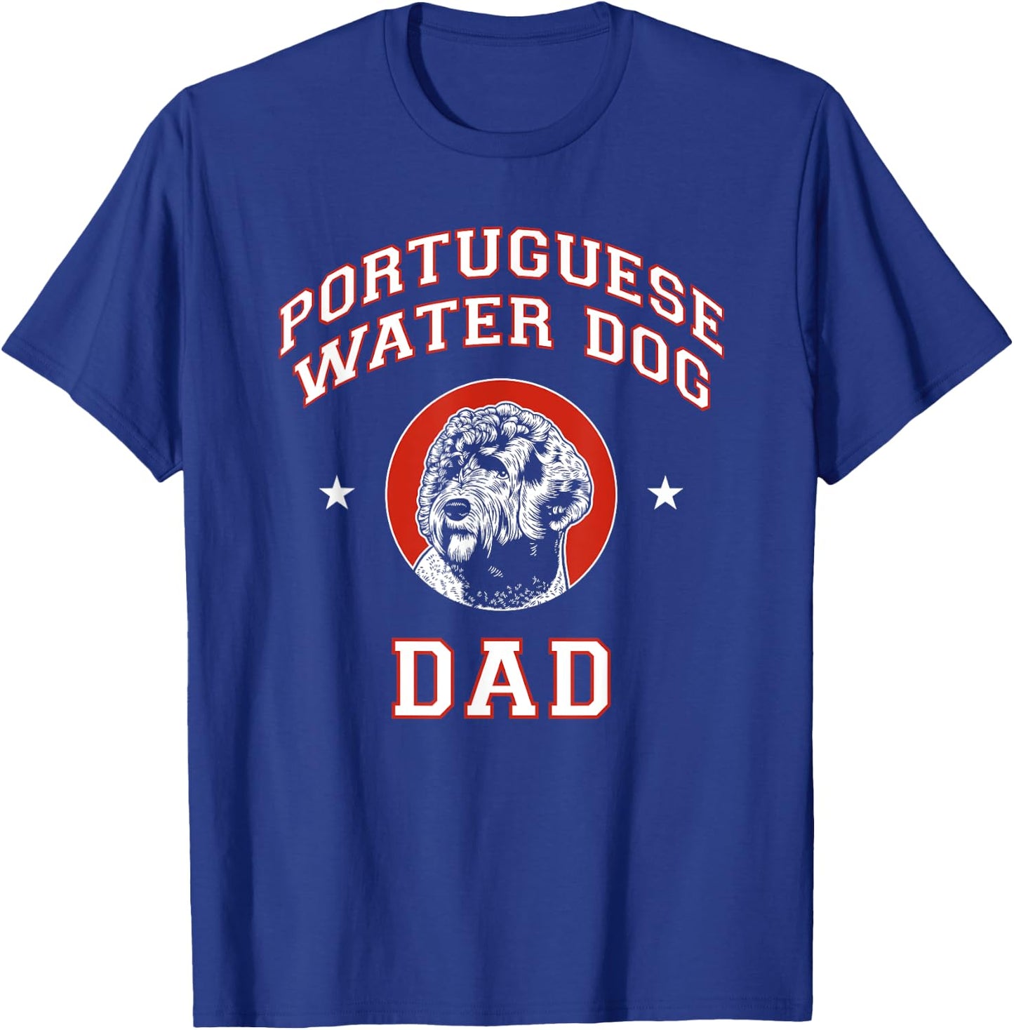 Portuguese Water Dog Dad Dog Father Women Kids T-Shirt - T-Shirt | Royal