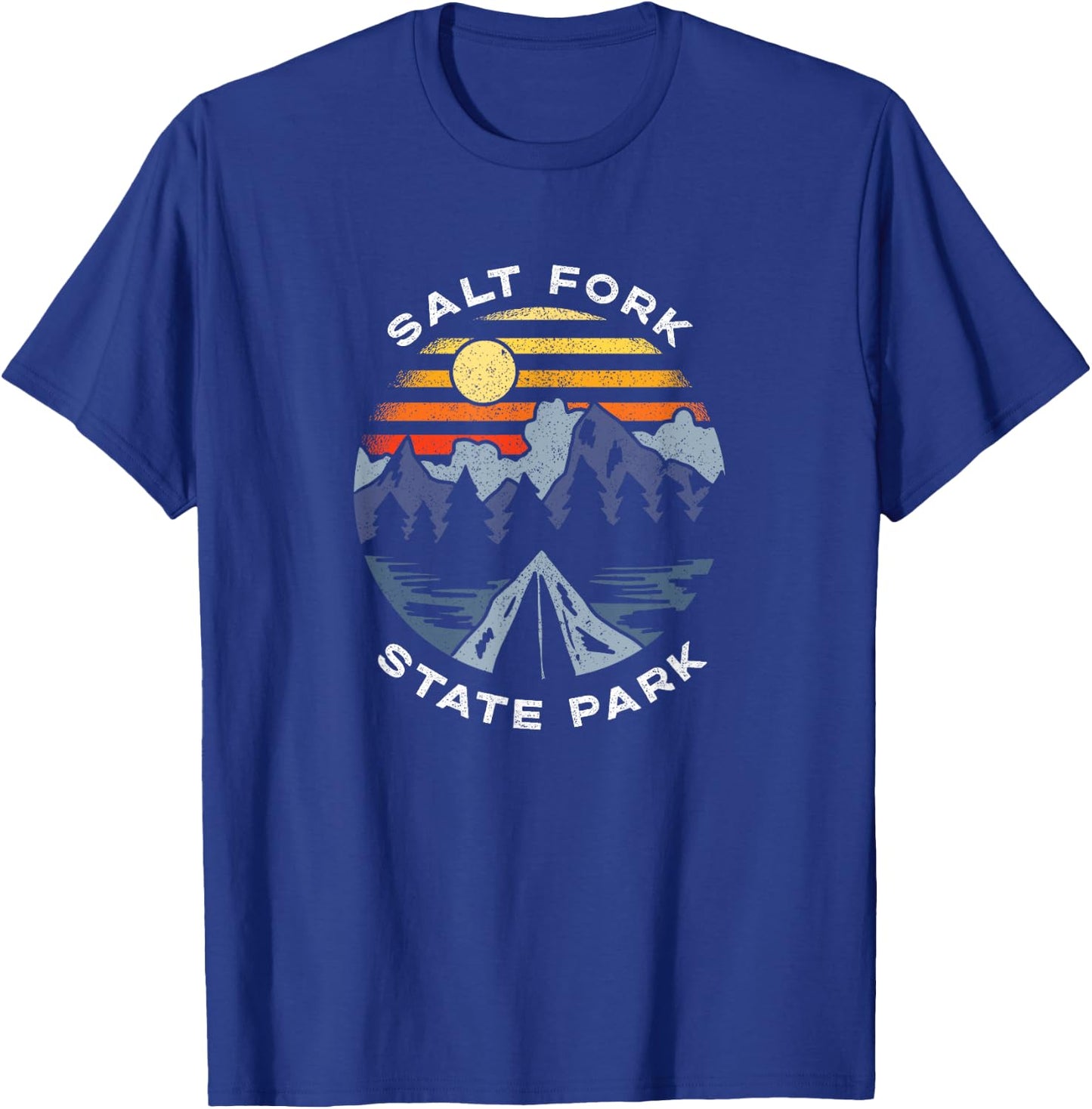 Salt Fork State Park Ohio Forest Camping Vacation T-Shirt - T-Shirt | Royal