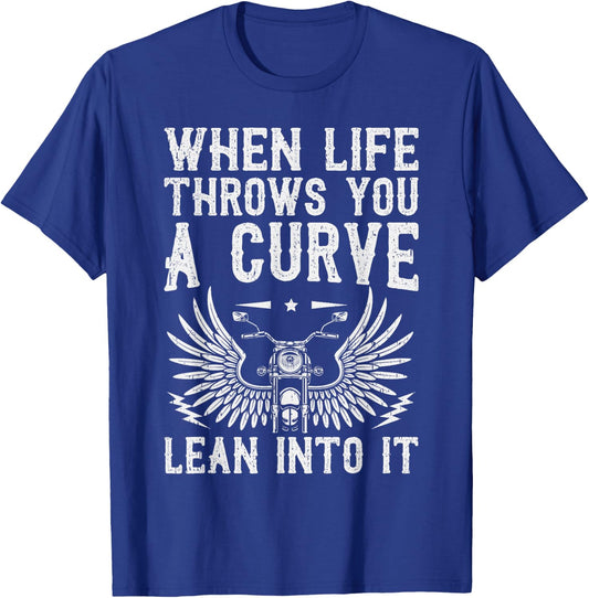Funny Biker Art Women Motorcycle Motorbike Rider T-Shirt - T-Shirt | Royal