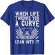 Funny Biker Art Women Motorcycle Motorbike Rider T-Shirt - T-Shirt | Royal
