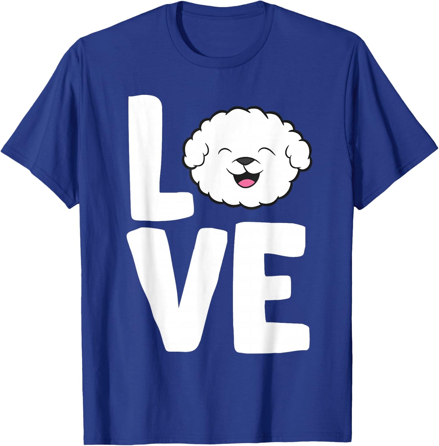 I Love Bichon Frise Dogs T-Shirt - T-Shirt | Royal