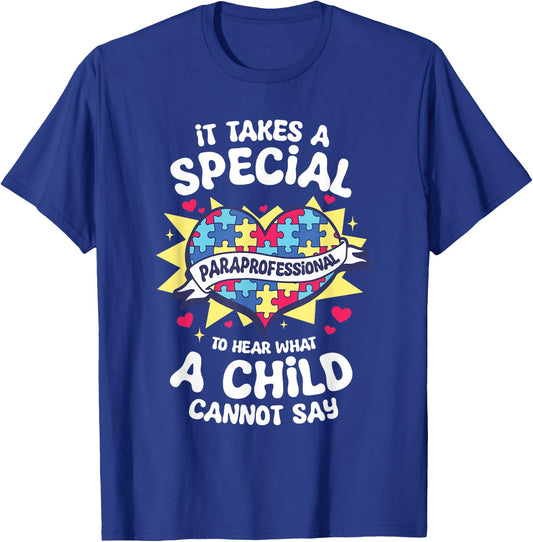 Paraprofessional Para Educator Parapro Teacher T-Shirt - T-Shirt | Royal