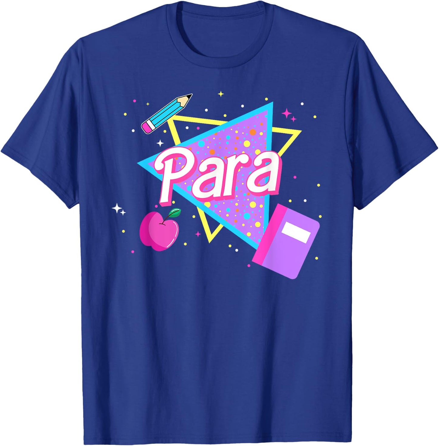 Cute Paraprofessional Shirt 80's 90's Style Retro Old School T-Shirt - T-Shirt | Royal