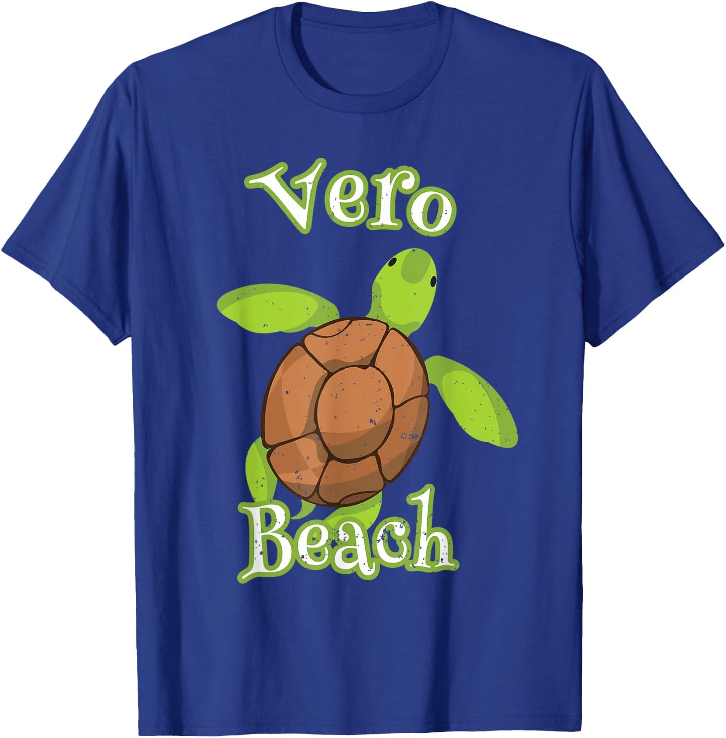 Vero Beach Florida Wildlife Cute Loggerhead Turtle Vacation T-Shirt - T-Shirt | Royal