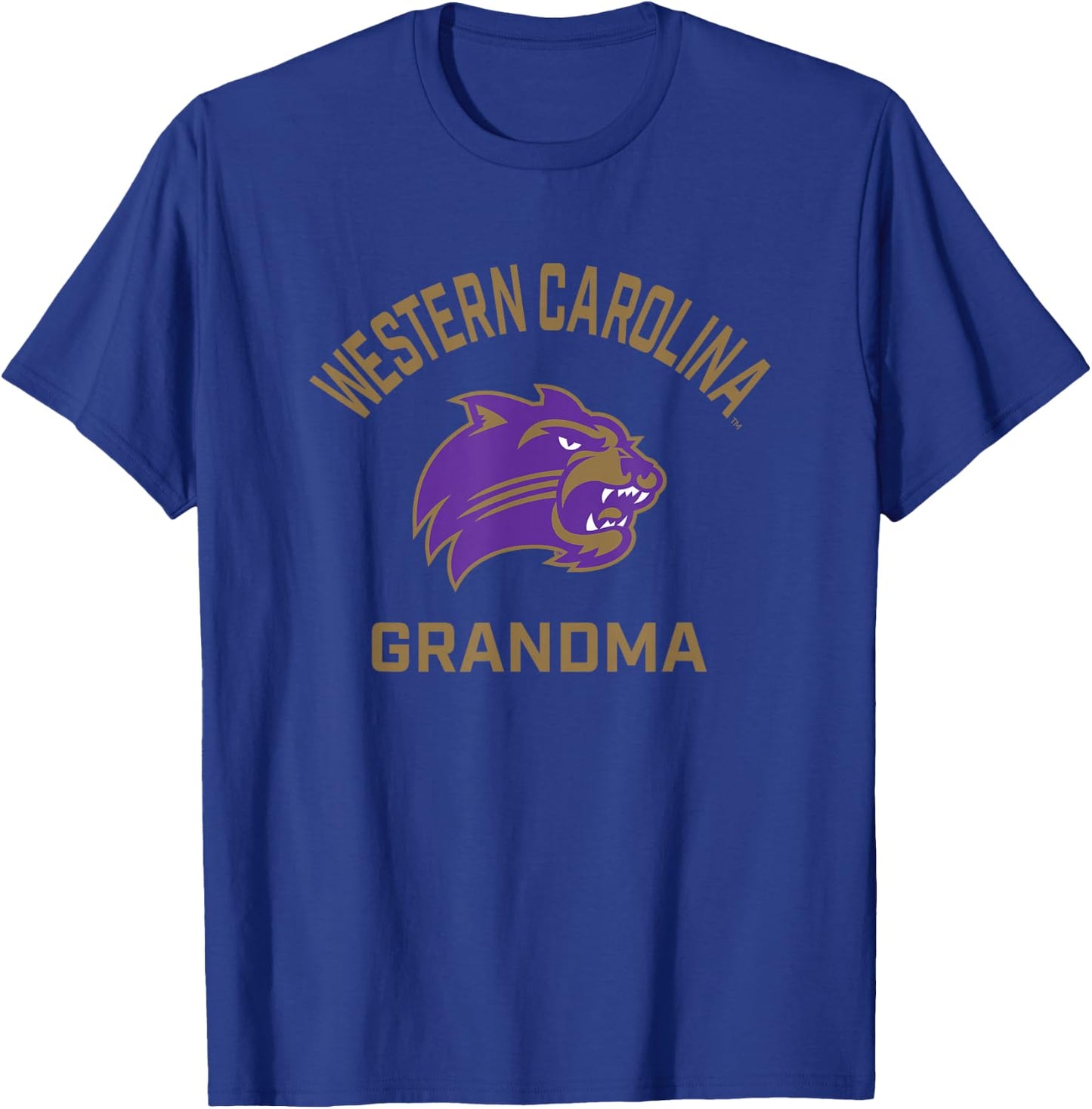 Western Carolina University Catamounts Arched Grandma T-Shirt - T-Shirt | Royal