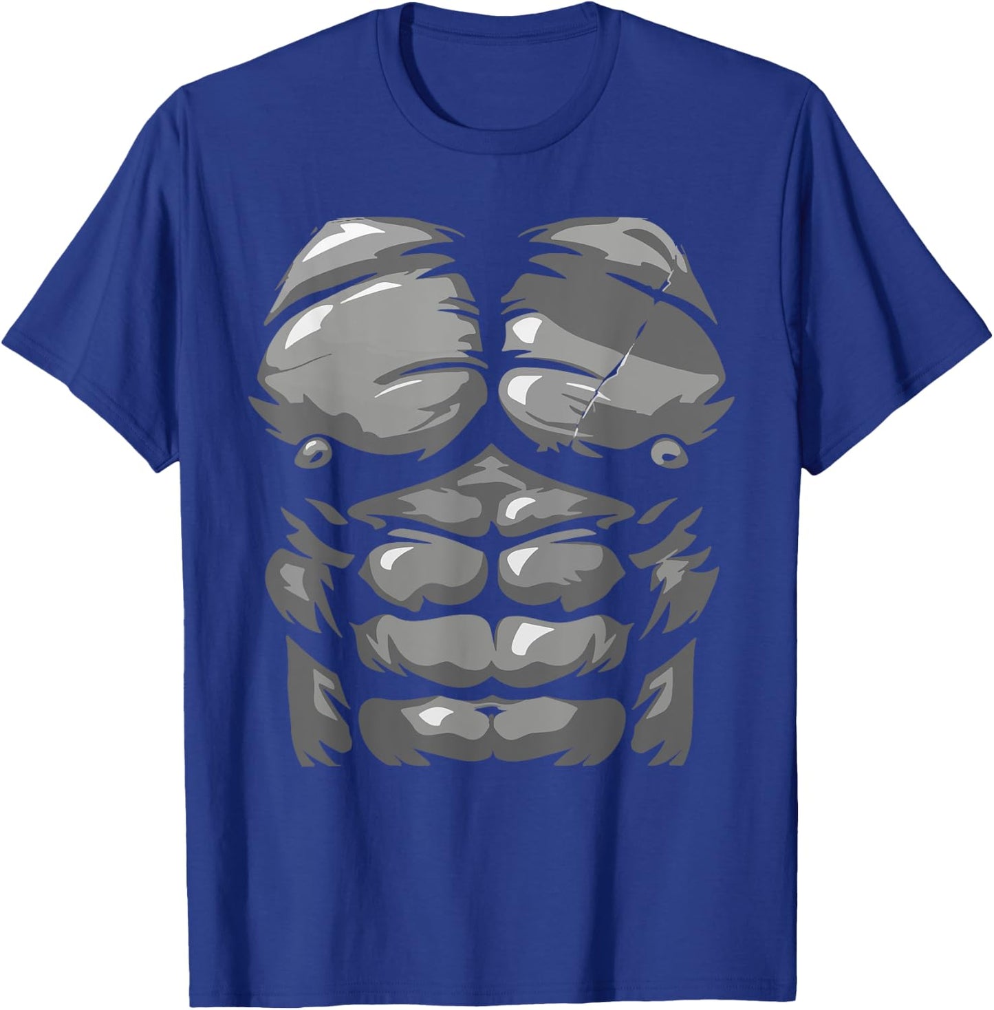 Funny Halloween Shirt Kid Adult Monkey Gorilla Chest Costume T-Shirt - T-Shirt | Royal