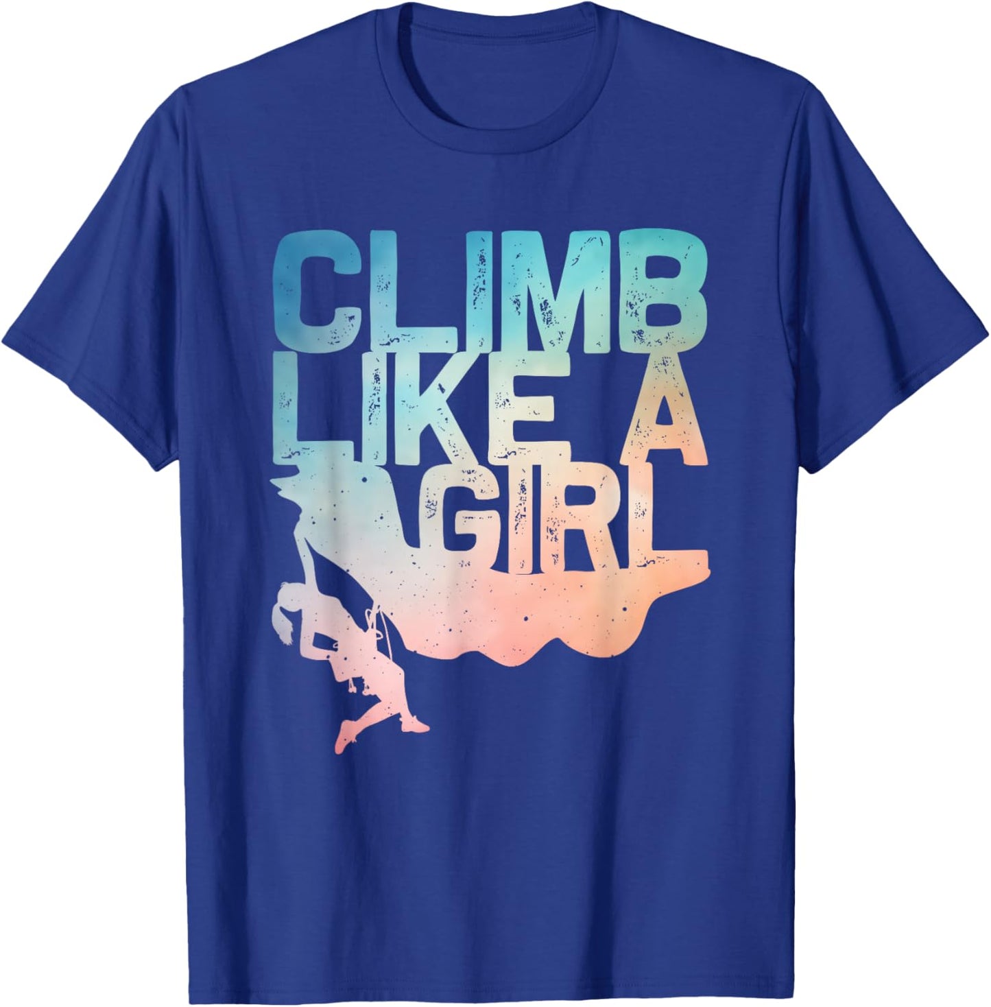 Funny Rock Climbing Design For Girls Women Kids Rock Climber T-Shirt - T-Shirt | Royal