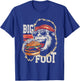 Bigfoot Eating Burger - Funny Hamburger Sasquatch Lover T-Shirt - T-Shirt | Royal