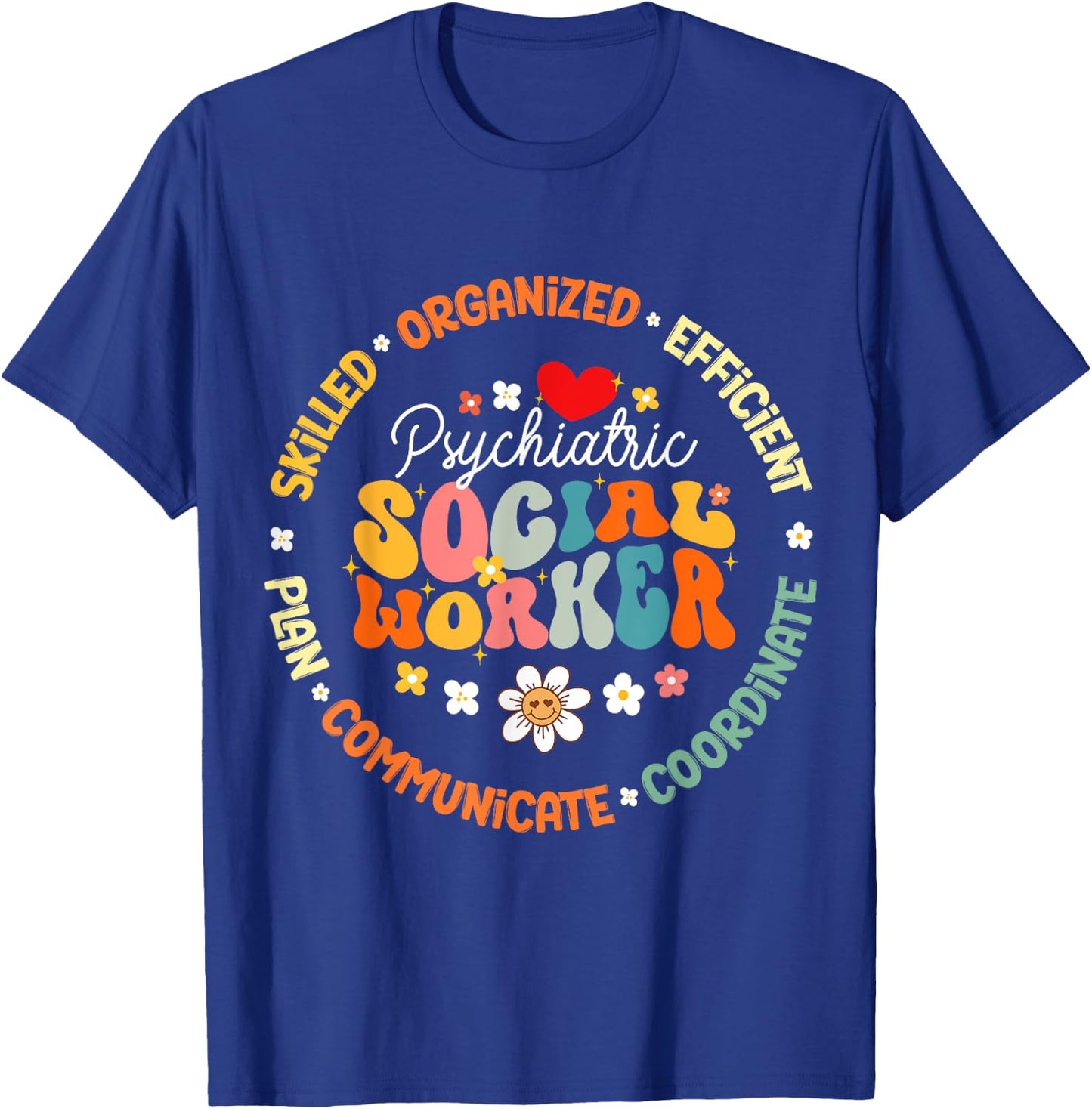 Psychiatric Social Worker Squad Back to School T-Shirt - T-Shirt | Royal
